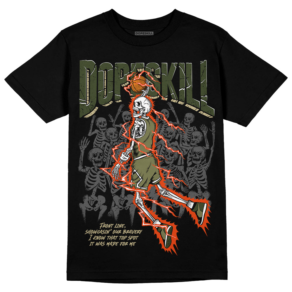 Olive Collection DopeSkill T-Shirt Thunder Dunk Graphic