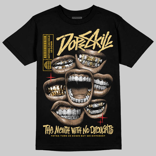 Quai 54 x Tour Yellow Black 1s DopeSkill T-Shirt The Mouth With No Droughts Graphic