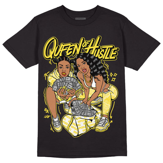 Yellow Snakeskin 11s DopeSkill T-Shirt Queen Of Hustle Graphic