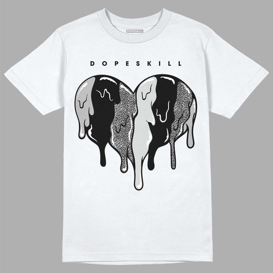 Off Noir 3s DopeSkill T-Shirt Slime Drip Heart Graphic