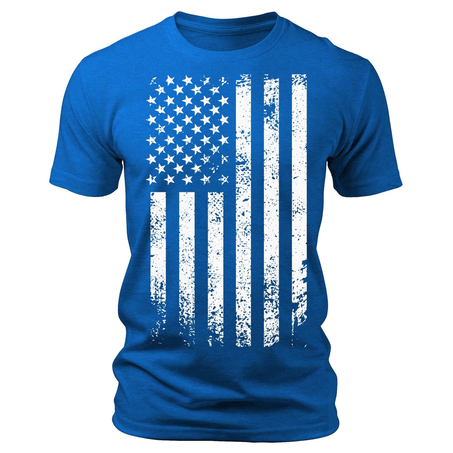 Men's Graphic T Shirts - Patriotic Short Sleeve Crewneck Shirts