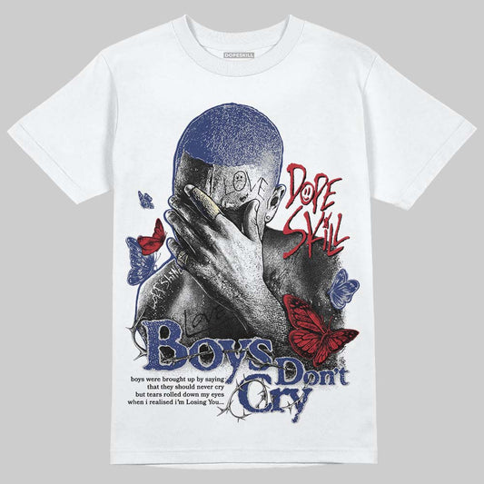 Rare Air Deep Royal Blue 1s DopeSkill T-Shirt Boys Don't Cry Graphic