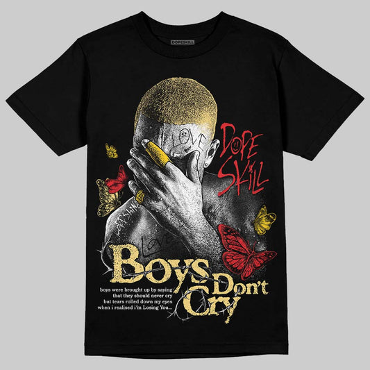 Quai 54 x Tour Yellow Black 1s DopeSkill T-Shirt Boys Don't Cry Graphic