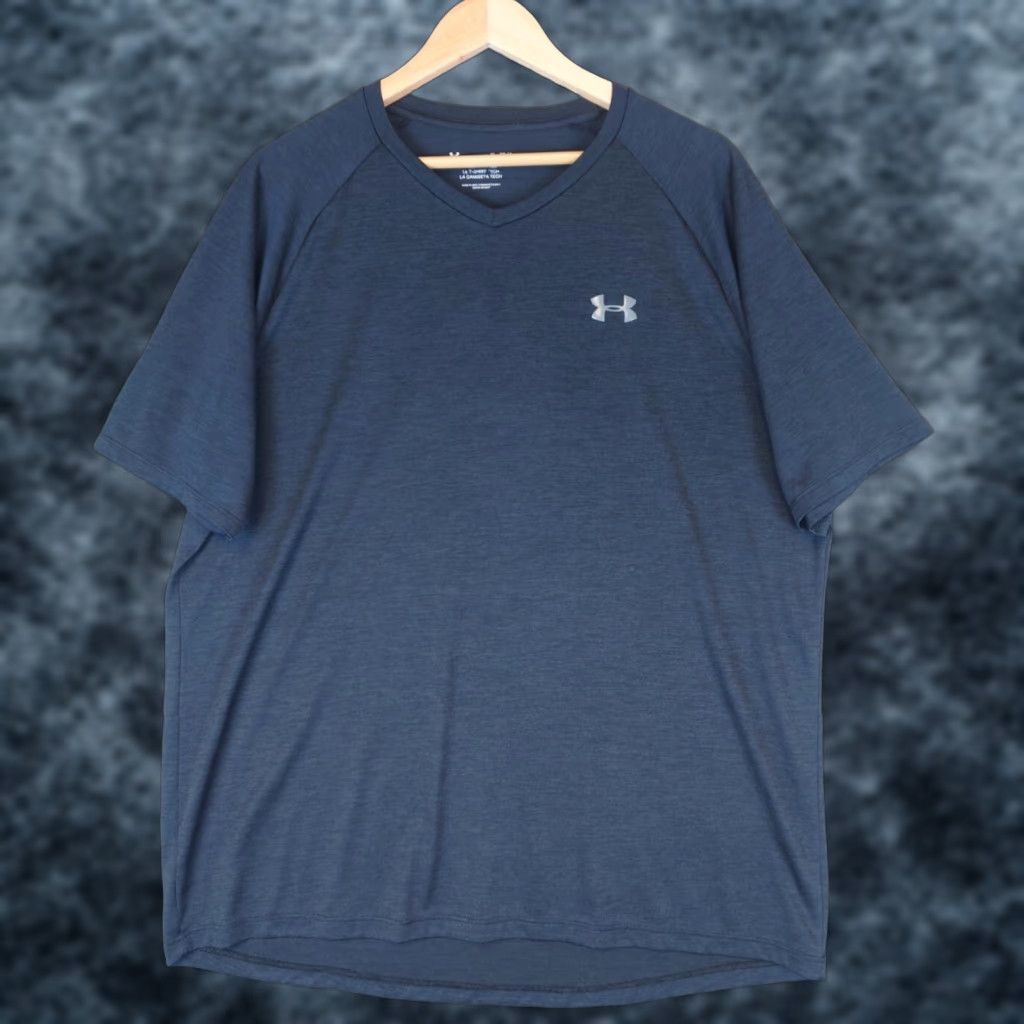 Armour Under Armour The Tech Tee Short Sleeve T Shirt Dark Gray Men S Xl Gym Running Shirt