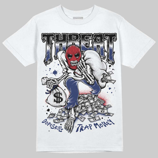 Rare Air Deep Royal Blue 1s DopeSkill T-Shirt Threat Graphic