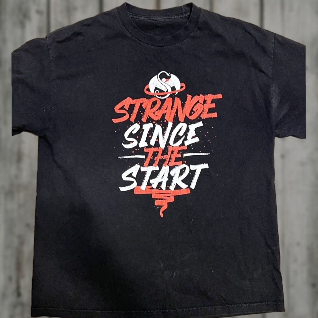 Vintage Strange Music Strange Since The Start Black Shirt Mens Xl Tech Nine T Shirt Hip Hop