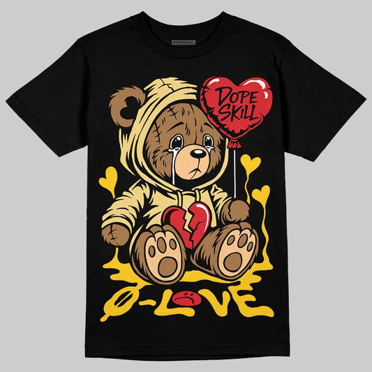 Quai 54 x Tour Yellow Black 1s DopeSkill T-Shirt Broken Bear Graphic