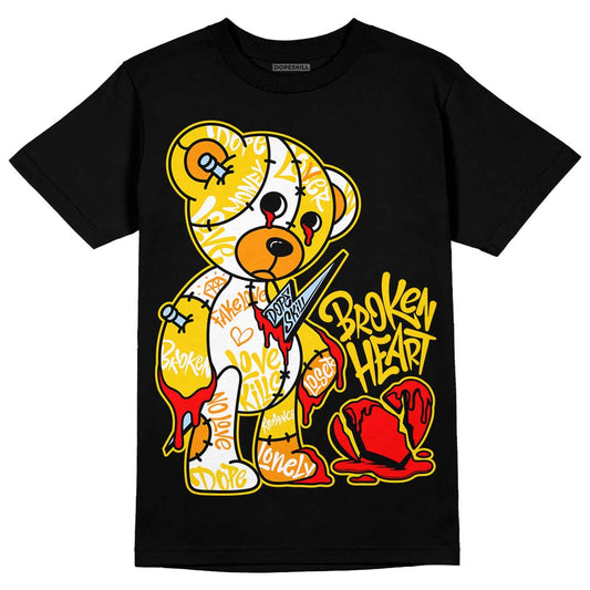 Yellow Ochre 6s DopeSkill T-Shirt Broken Heart Graphic