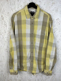 00s Vintage Stussy Checkered Plaid Flannel Y2k L S Shirt L