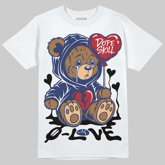 Rare Air Deep Royal Blue 1s DopeSkill T-Shirt Broken Bear Graphic