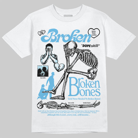Legend Blue 11s DopeSkill T-Shirt Broken Bones Graphic