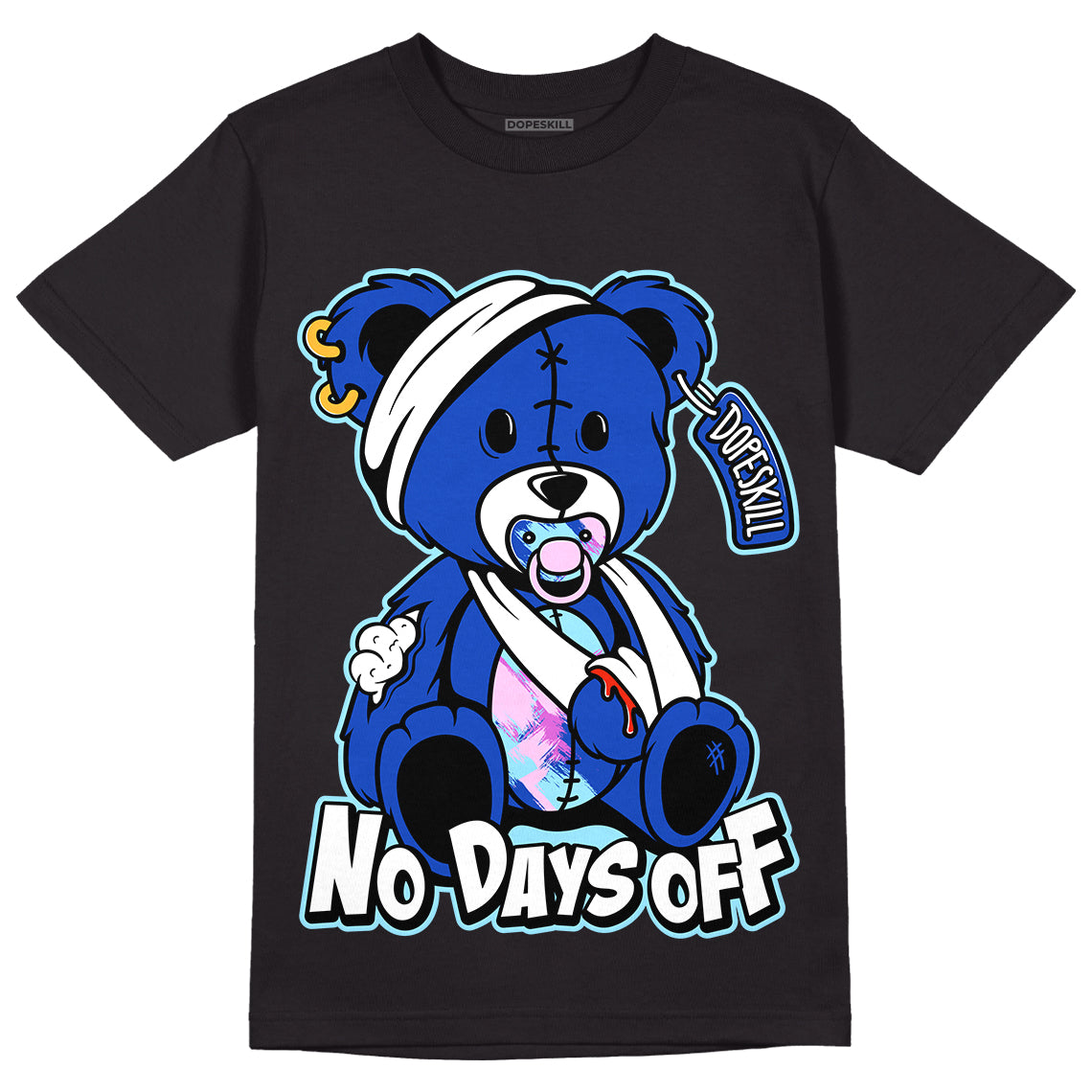 Hyper Royal 12s DopeSkill T-Shirt Hurt Bear Graphic