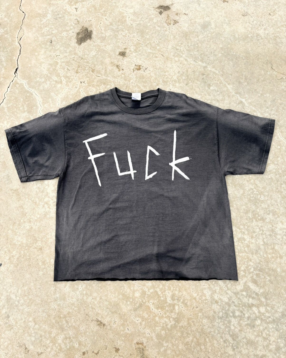 Vintage Faded Fuck Boxy T Shirt Custom
