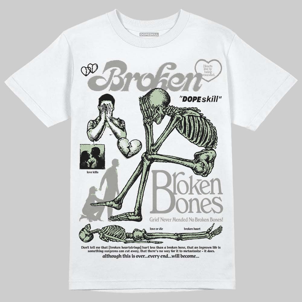 Seafoam 4s 2025 DopeSkill T-Shirt Broken Bones Graphic