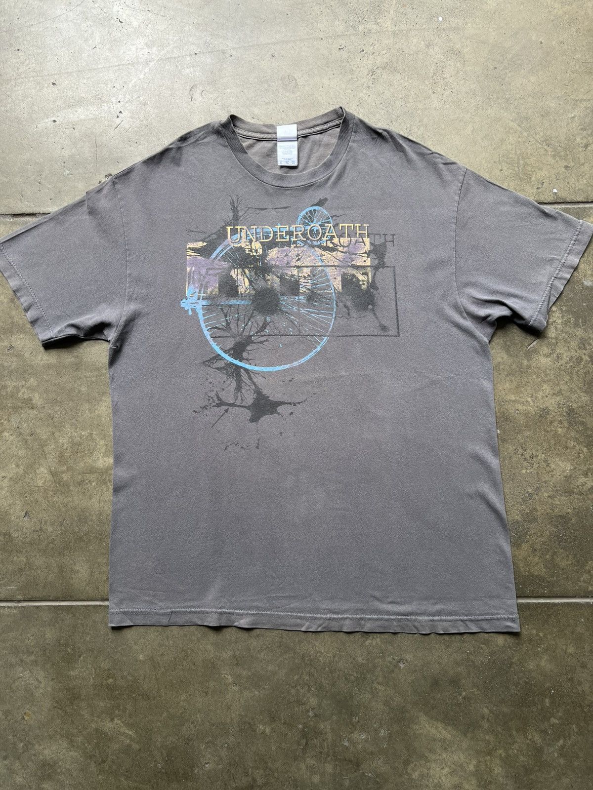 00s Underoath Vintage Band Tee Shirt Tour Metalcore Emo