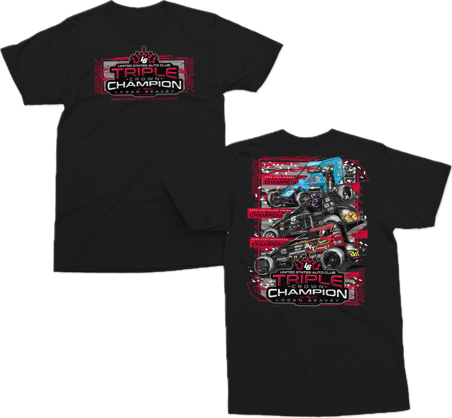 Triple Crown Champion T Shirt - Black