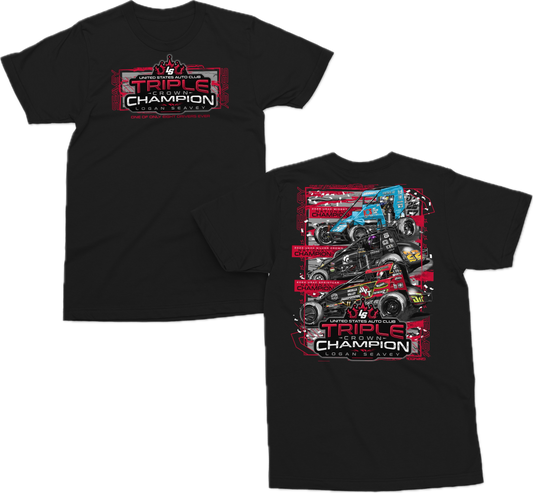 Triple Crown Champion T Shirt - Black