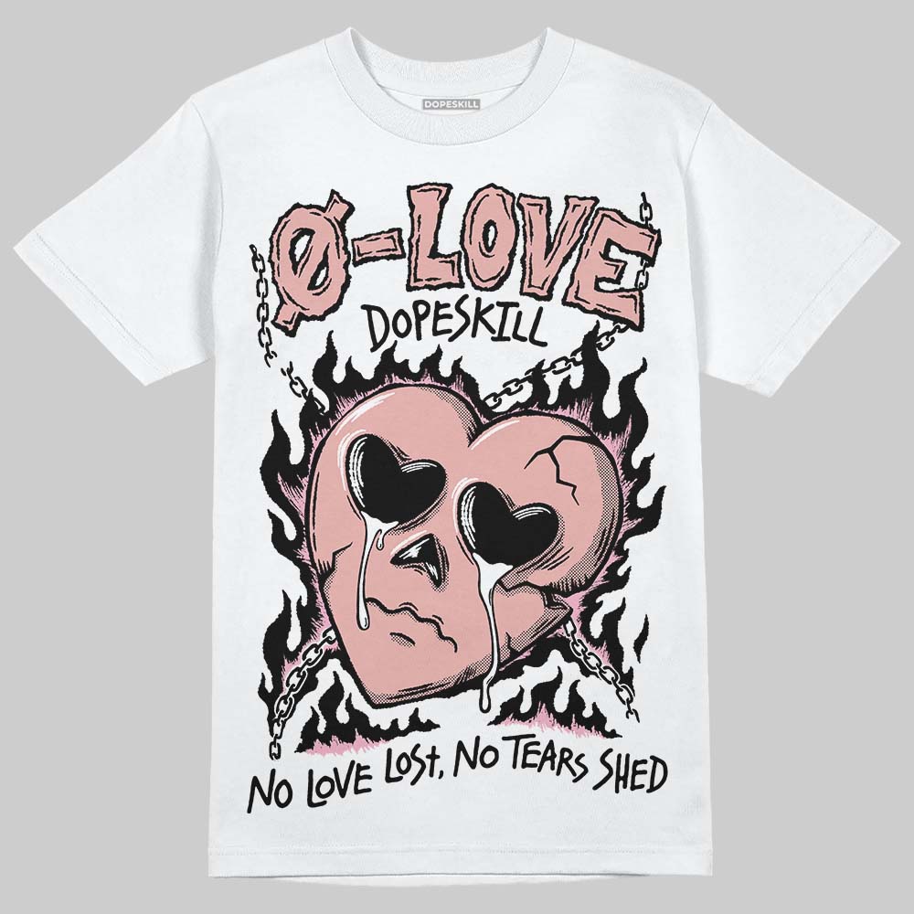 Rust Pink 1s 2025 DopeSkill T-Shirt Crying Heart Graphic