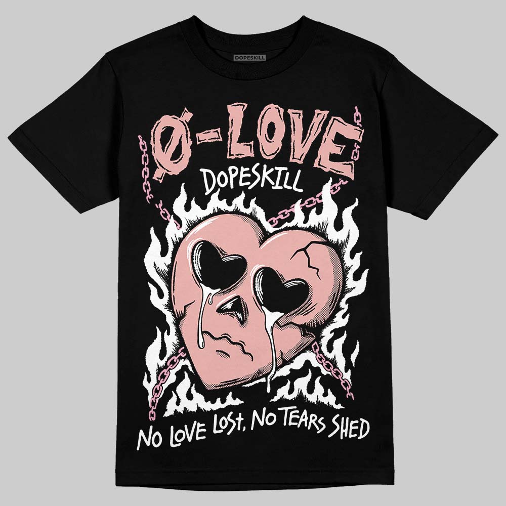 Rust Pink 1s 2025 DopeSkill T-Shirt Crying Heart Graphic