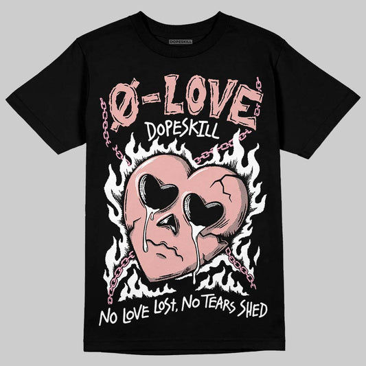 Rust Pink 1s 2025 DopeSkill T-Shirt Crying Heart Graphic
