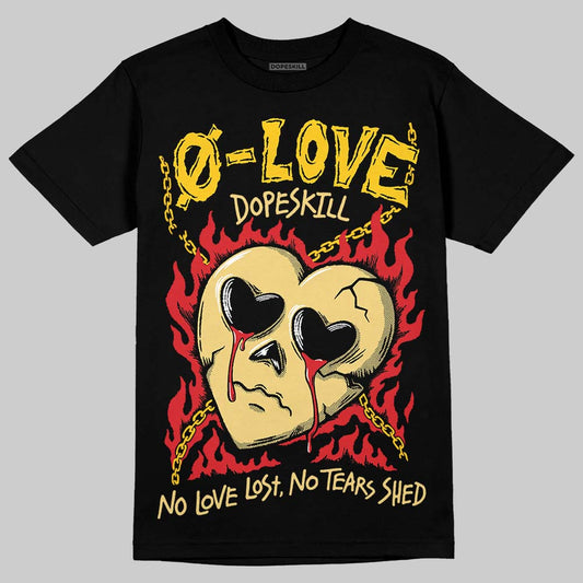 Quai 54 x Tour Yellow Black 1s DopeSkill T-Shirt Crying Heart Graphic