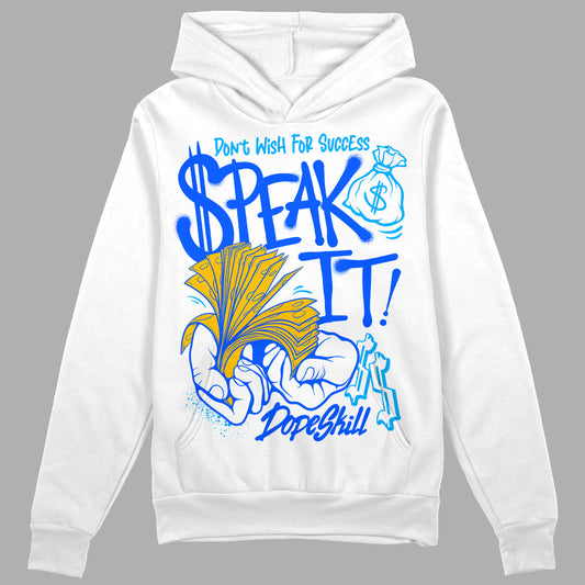 Royal Blue Collection DopeSkill Hoodie Sweatshirt Speak It Graphic