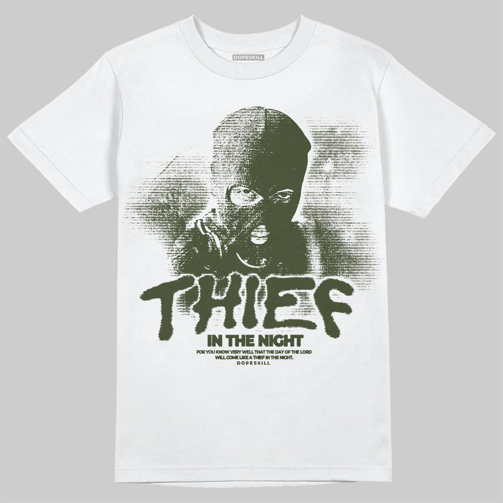 Olive Collection DopeSkill T-Shirt Thief In The Night Graphic