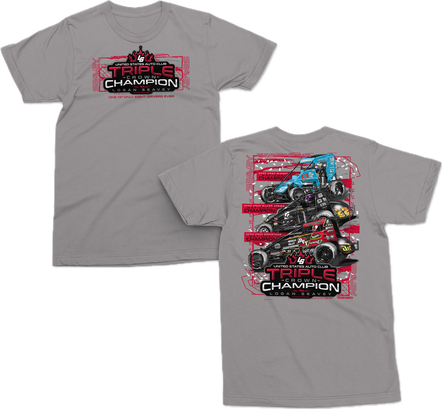 Triple Crown Champion T Shirt - Gravel
