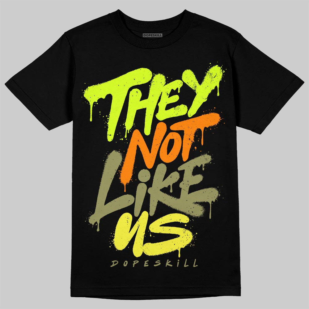 Olive Collection DopeSkill T-Shirt They Not Like Us Graphic