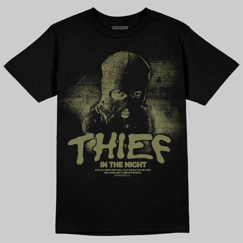 Olive Collection DopeSkill T-Shirt Thief In The Night Graphic
