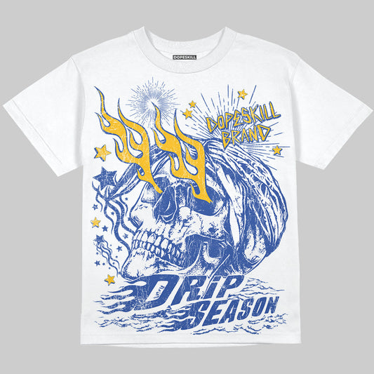 Royal Blue Collection DopeSkill Oversize Print T-Shirt Drip Season Graphic