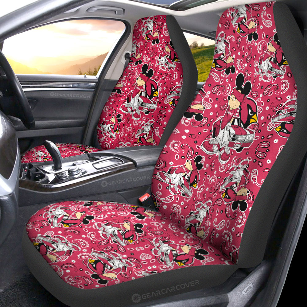 Arizona Cardinals Car Seat Covers Cartoon Theme Collection