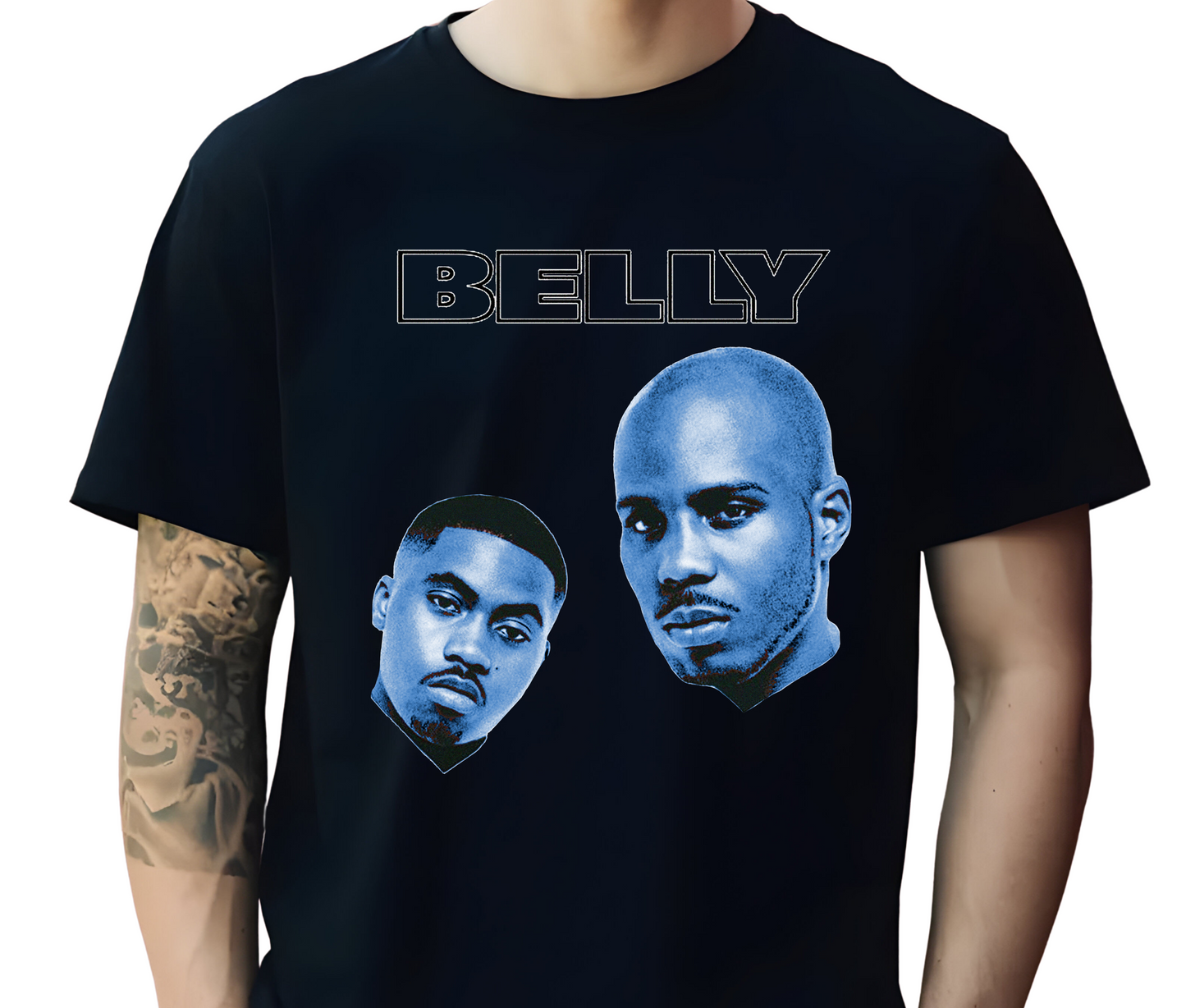 The Belly Movie T-Shirt – Classic Hip-Hop Film Graphic Tee – DMX, Nas Streetwear – 90s Urban Crime Drama Merch
