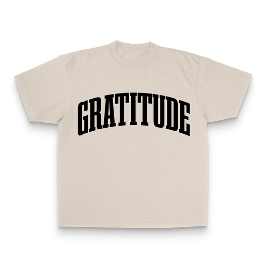Collegiate Gratitude Tee - Natural Style001