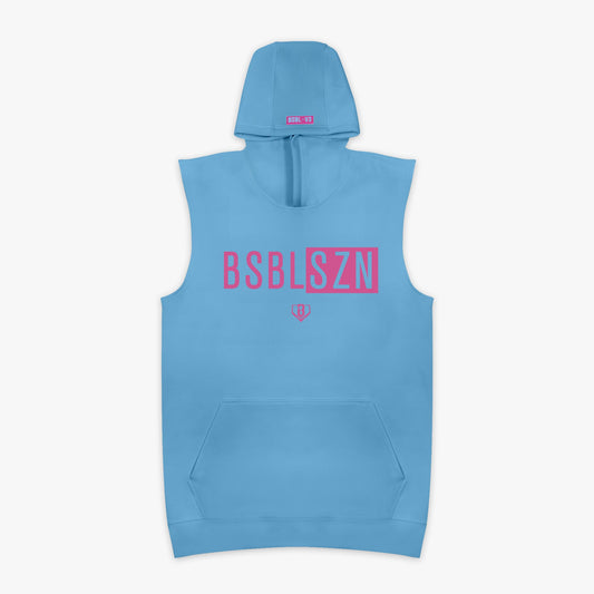 BSBL-SZN Youth Sleeveless Hoodie V3 - Cotton Candy