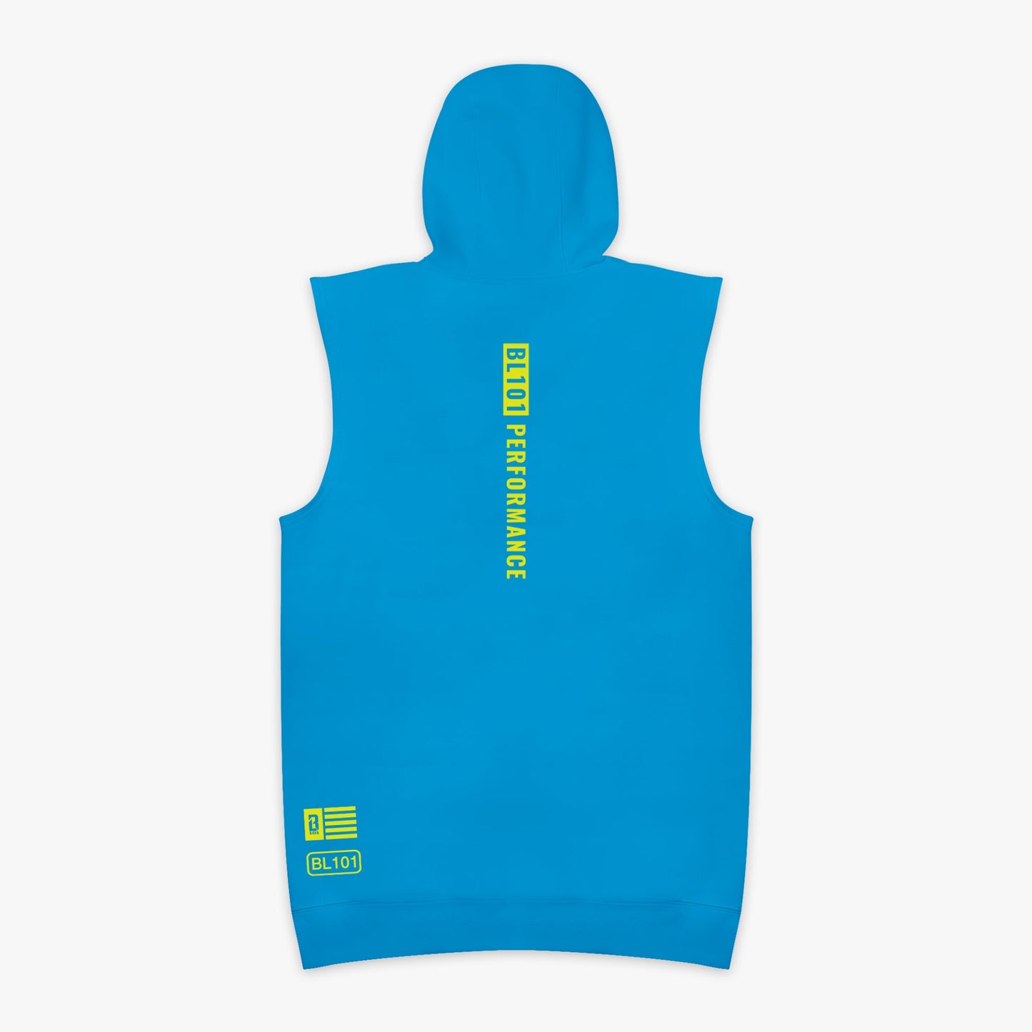 BSBL-SZN Youth Sleeveless Hoodie V3 - Highlighter Blue