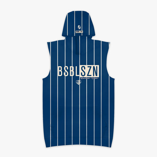 BSBL-SZN Sleeveless Youth Hoodie V3 - Jackson Olson Midnight Pinstripes