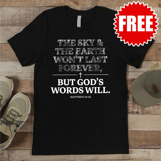 His Words Tee - Black - 0