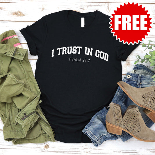 I Trust in God Tee - Black - 0