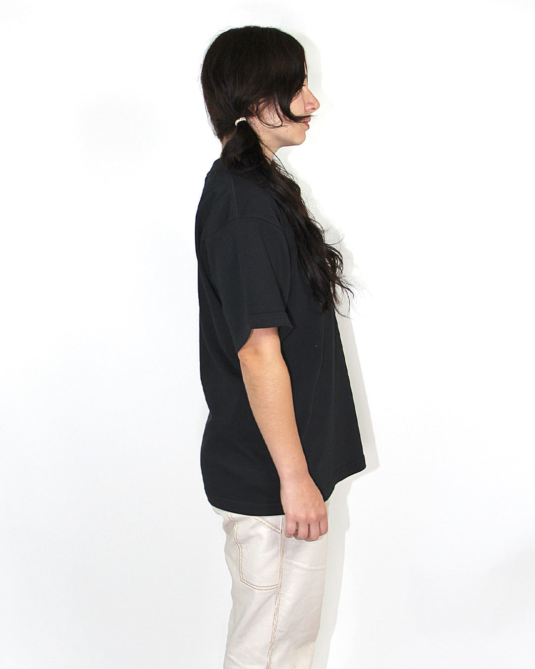 Never Evil Embroidered Perfect Tee - Briquette