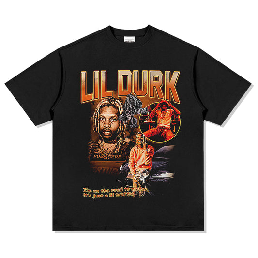 I Am on the Road to Riches,its Just a Lil Traffic by Lil Durk TEE