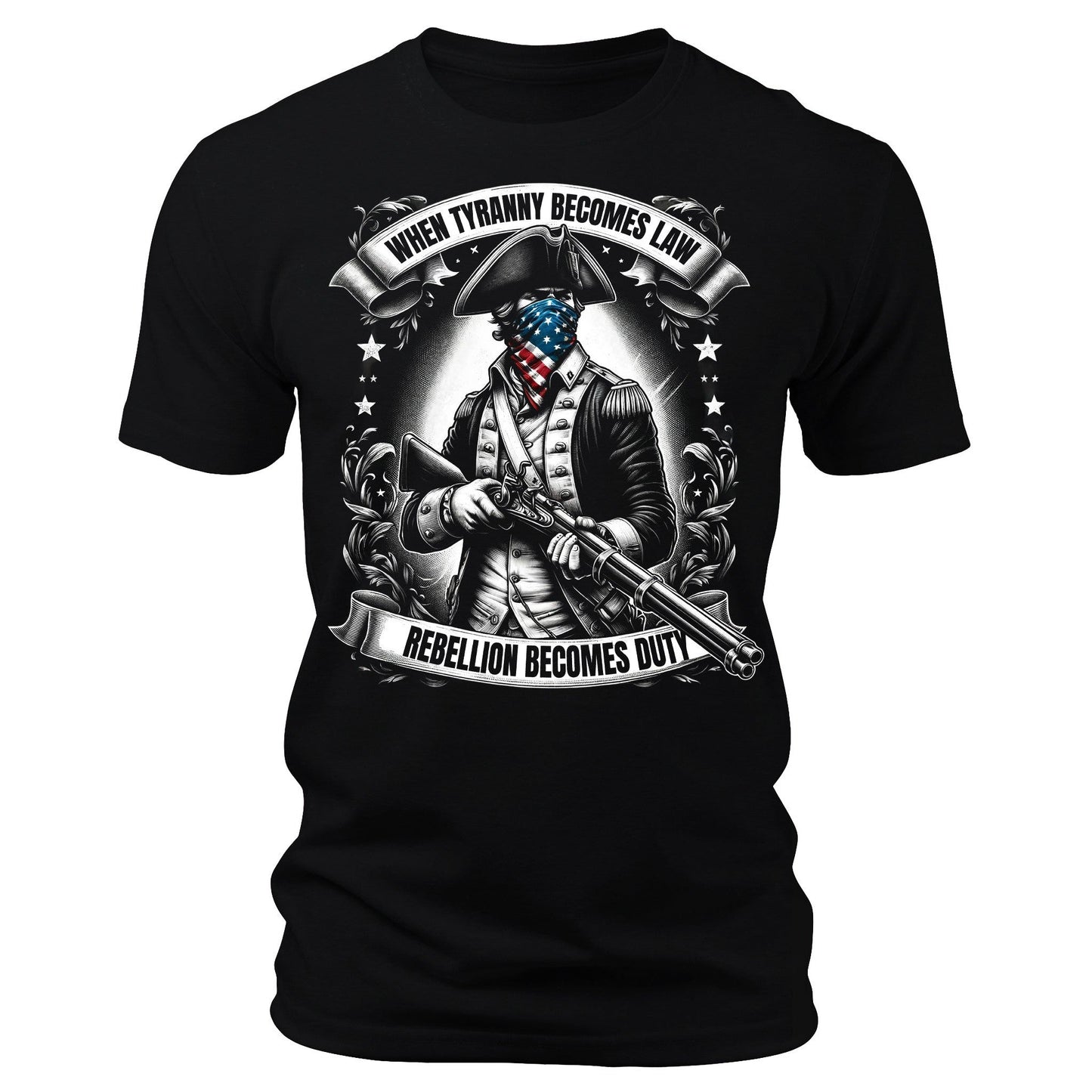 Men's Graphic T Shirts - When Tyranny Becomes Law Short Sleeve Crewneck Shirt