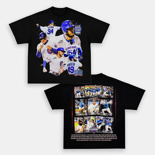 World Series champion Cubs  Back Design TEE