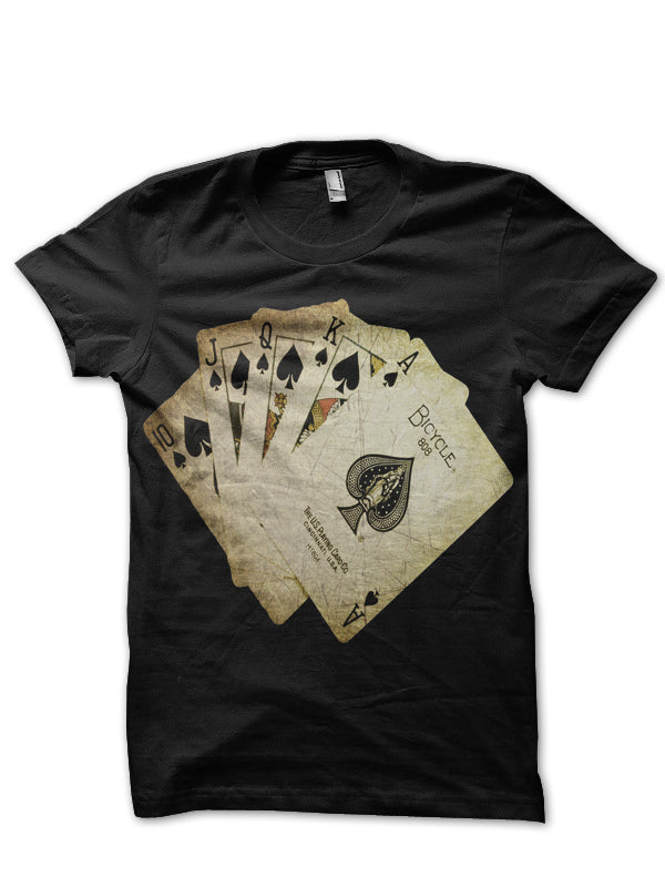 Playing Card Black Tee (Light Blue & Red Available)