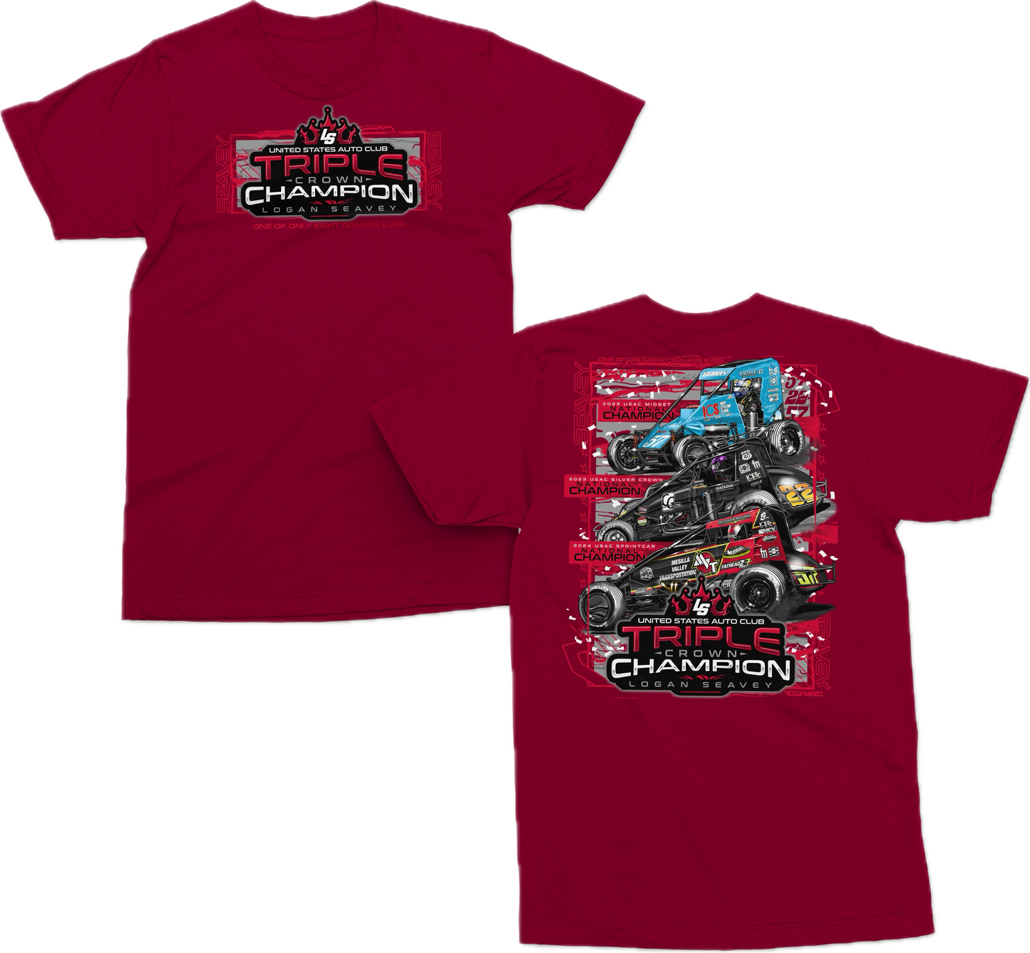 Triple Crown Champion Kids T Shirt - Red