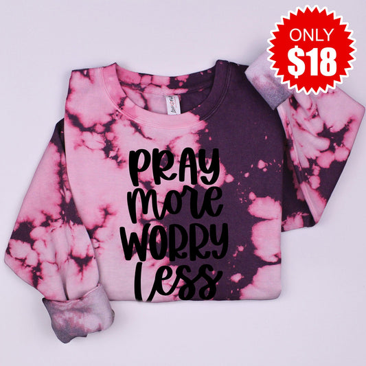 Pray More Sweatshirt - Dragonfruit Blast - 18