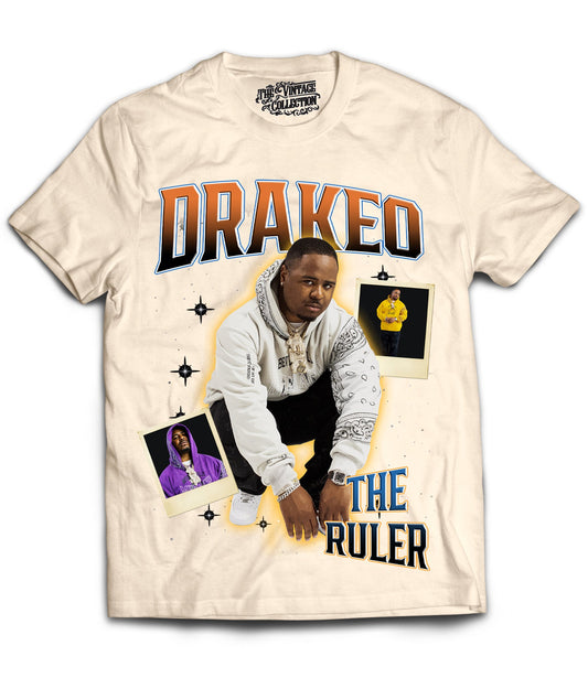 Drakeo Tribute Vintage Shirt: Front/Back (White)