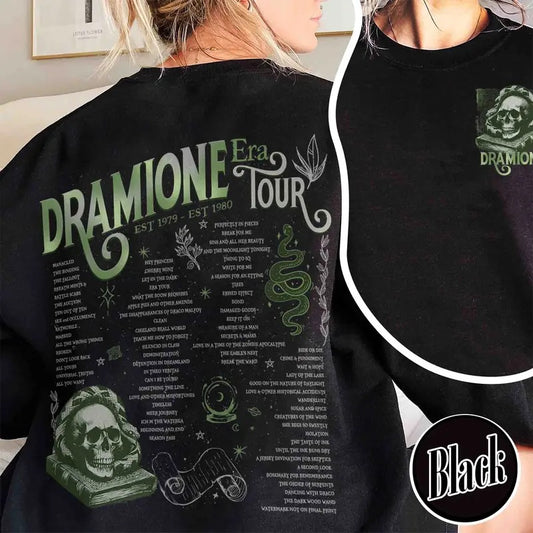 Dramione Tour Sweatshirt, Bookish Fan Fic Shirt, Magic Wizard School, HP Shirt, Wizard School Snake House, Dramione Book Club, Green House Shirt