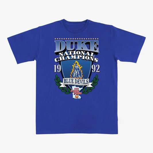 Duke '92 National Champions Heavy Tee, NCAA Shirt, Vintage Football Shirt, Sport Tee, Graphic Shirt For Men, For Women