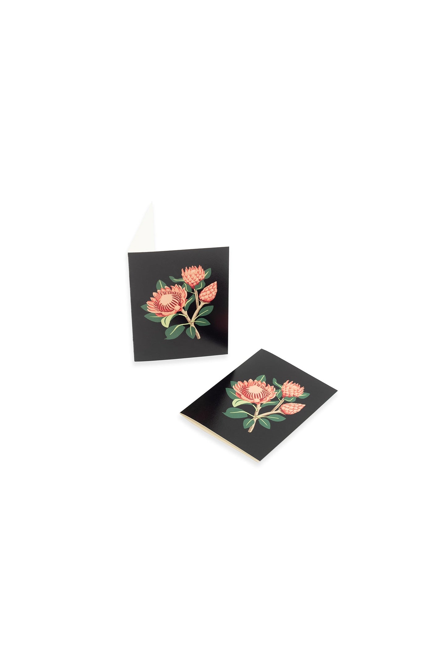 Florals (black) Mini Card Set